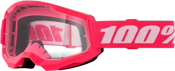 100% Strata 2 Goggle Pink Clear Lens - Part Number 50027-00017