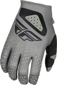 FLY RACING Kinetic Sym Gloves Grey/Black 2X - Lightweight Protective Race Gloves