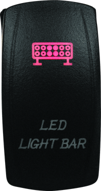 DragonFire Racing Lighted Switch LED Light Bar On/Off Red