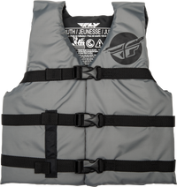 FLY RACING Youth Flotation Vest Grey/Black - Part Number 221-30333