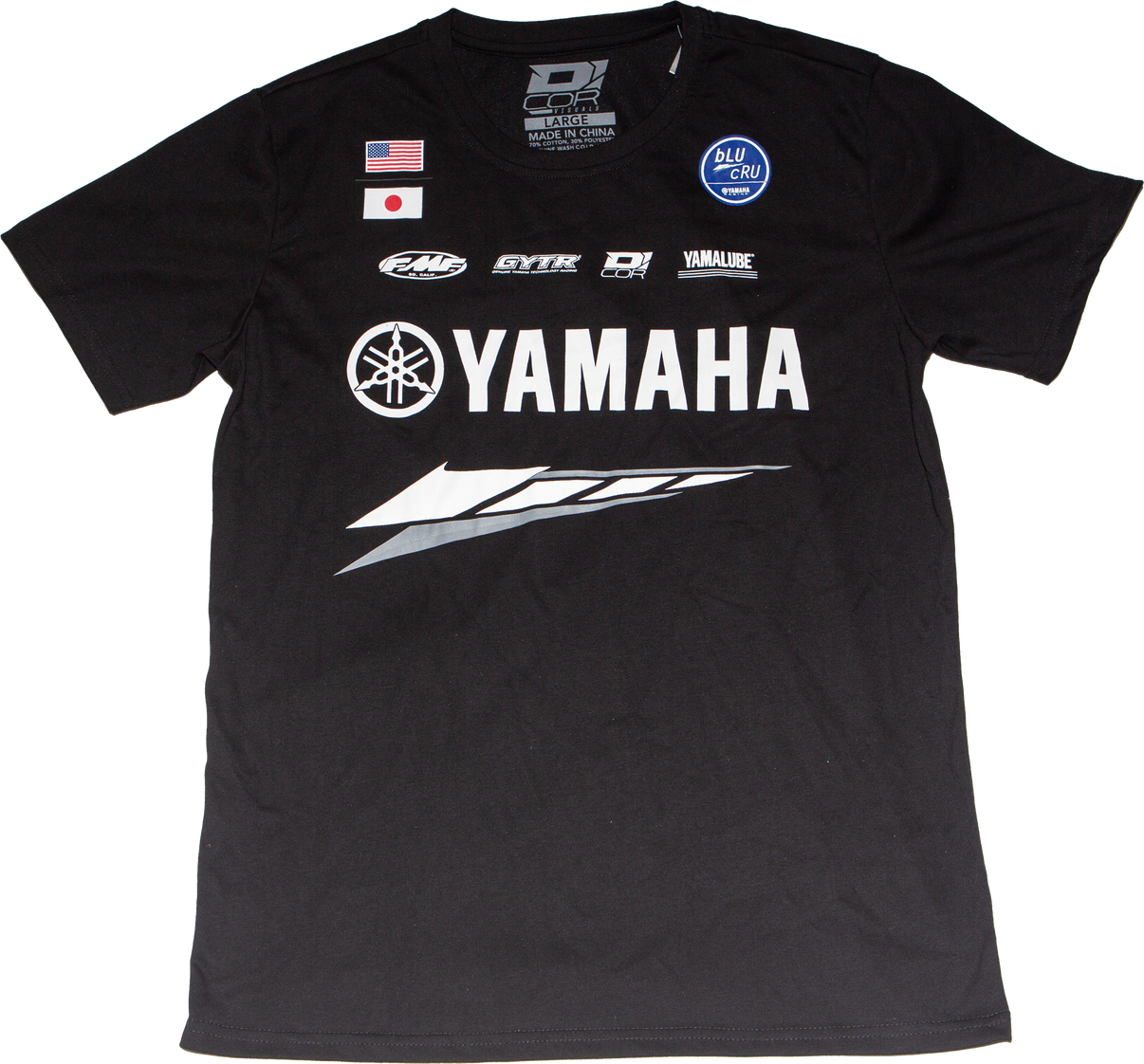 Yamaha Factory T Shirt Black Lg