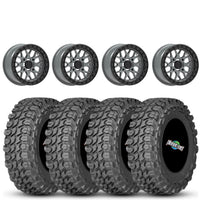 Valor V07 Beadlock 15x7 Satin Graphite 5+2 4/137 on Gladiator X Comp 10 Ply 35x10-15