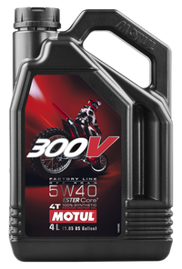 MOTUL 104135 300V Offroad 4T Competition Synthetic Oil 5W40 - 4 Liter