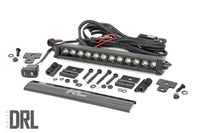 Rough Country | LED Light | Bumper Mount | 12" Black Single Row | White DRL | Can-Am Defender HD 8/HD 9/HD 10 | 97004