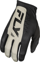 FLY RACING Lite Gloves Black/Grey Medium - Part Number 378-710M