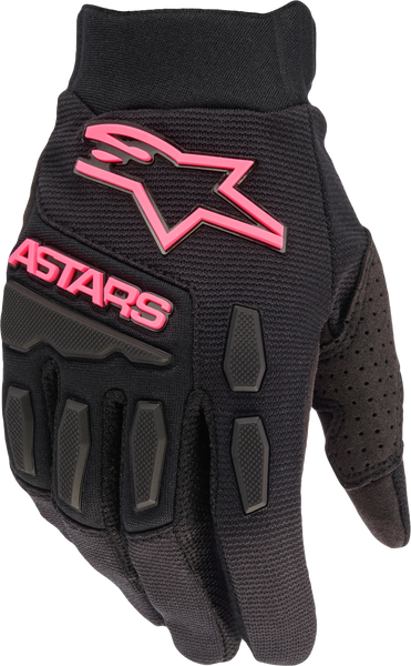 Alpinestars Stella Full Bore Gloves Black/Pink Fluo Large - Performance Riding Gear