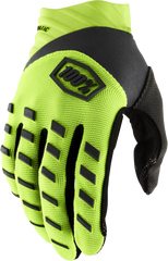 100-PERCENT Airmatic Gloves Fluo Yellow/Black 2x - 10000-00014