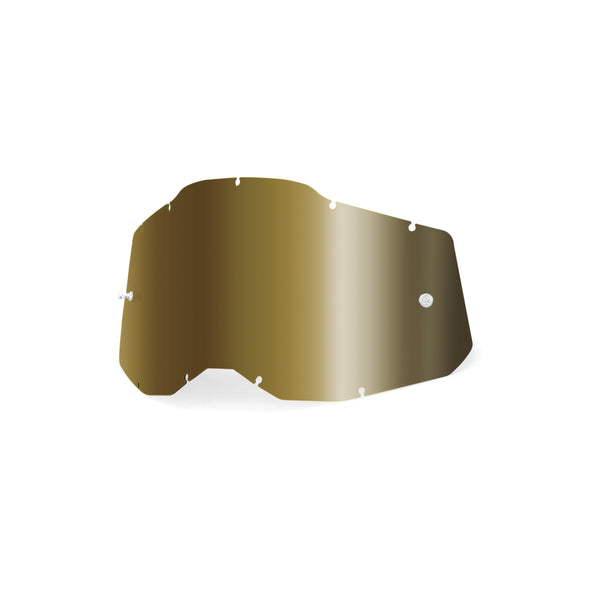 100-PERCENT Rc2/Ac2/St2 Sheet Mirror True Gold Lens - Part Number 59078-00007