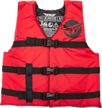 FLY RACING Youth Flotation Vest Red/Black - Part Number 221-30332