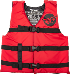 FLY RACING Youth Flotation Vest Red/Black - Part Number 221-30332