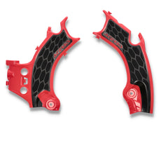 ACERBIS X Grip Frame Guards in Hon Red/Black - Part Number 2911441018