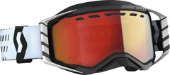 SCOTT Prospect Snowboard Goggle 272846-1007312 - Black/White with Enhancer Red Chrome Lens