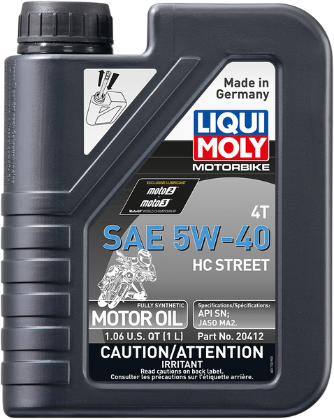 LIQUI MOLY HC Street Oil 5W-40 - 1L - Part Number 20412