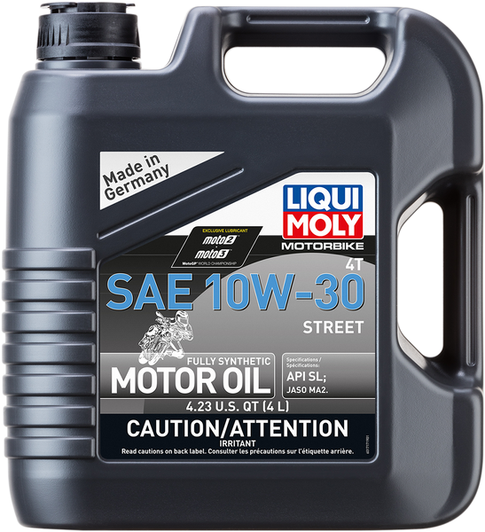 LIQUI MOLY Street 4T Oil - 10W-30 - 4 L - Part Number 20420