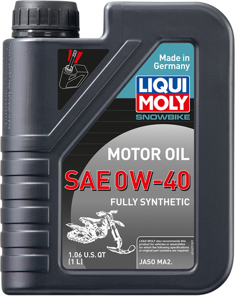 LIQUI MOLY Snowbike Synthetic Oil - 0W-40 - 1L - Part Number 20356