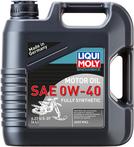 LIQUI MOLY Snowbike Synthetic Oil - 0W-40 - 4L (Part Number: 20358)