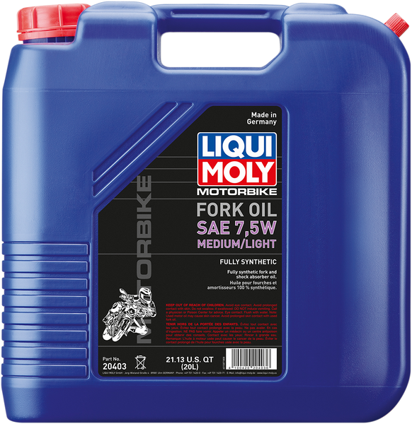 LIQUI MOLY Lite/Medium Fork Oil 7.5wt - 20L (Part No. 20403)