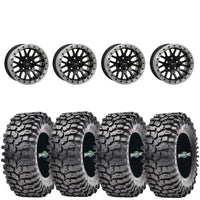 System 3 SB9 beadlocks GLOSS BLACK on MAXXIS ROXXZILLA