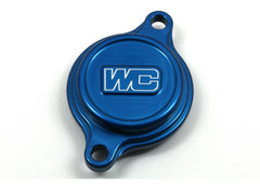 WORKS Oil Filter Cover Blue - Part Number 27-145