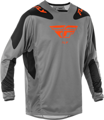 FLY RACING Kinetic Sym Jersey in Grey/Orange/Black - Size Small (Part Number: 378-422S)