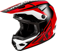 Kinetic Crest Helmet Red/Black/White Lg