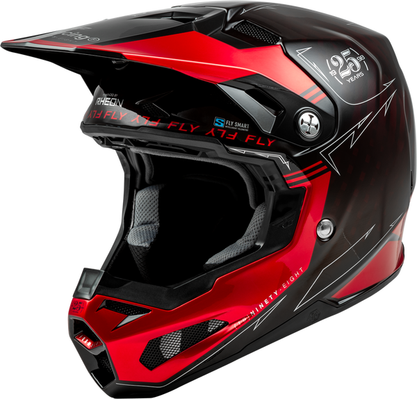 FLY RACING Formula S Carbon Legacy Helmet - Red Carbon/Black, Part 73-4447L, Large