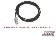 XTC Power Products DTP-CABLE-14-6 - 6' 14 Ga. Power Wire with Deutsch DT06-2S Connector