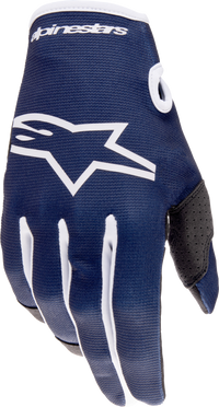 Alpinestars Radar Gloves Night Navy/White XL - Comfortable and Durable Riding Gear