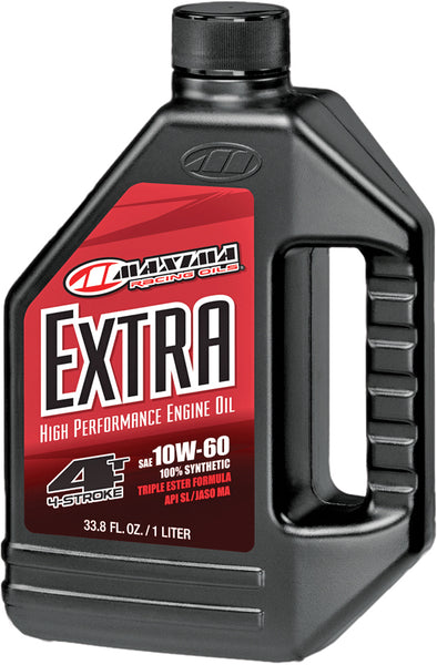 MAXIMA 30-30901 Extra 4T Oil 10W-60 - 1 Liter Full-Synthetic Engine Oil