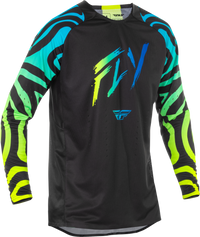 FLY RACING Evolution Dst Zen Jersey Black/Blue/Hi Vis MD - Performance Riding Gear