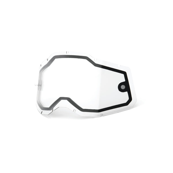 100-PERCENT RC2/AC2/ST2 Dual Pane Clear Lens - Part Number 59080-00001