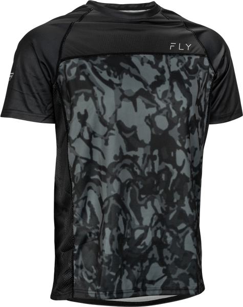 FLY RACING Super D Jersey Dark Grey Camo/Black - Part Number 352-8140L