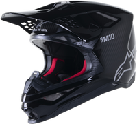 Supertech S M10 Solid Helmet Black Glossy/Carbon 2x
