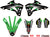 D-COR 10-20-514 2014 Monster Energy Kawasaki Team Green Graphics/Trim Kit