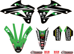 D-COR 10-20-524 2014 Monster Energy Kawasaki Team Green Graphics/Trim Kit