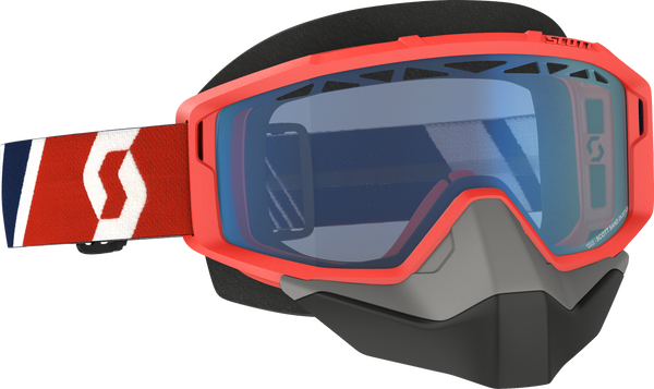 SCOTT Primal Snow Cross Goggle Red/Blue with Blue Lens - Part Number 278606-1228107