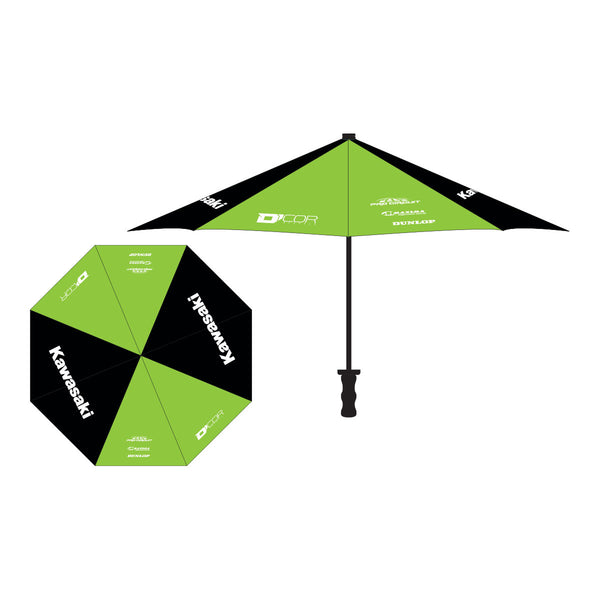 D-COR 81-103-1 Kawasaki Umbrella in Green/Black