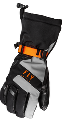 FLY RACING Highland Gloves Black/Grey/Orange XL - Weatherproof & Insulated