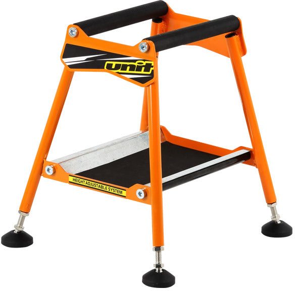 UNIT A2210-3 Fit Stand in Orange - Adjustable Dirt Bike Stand