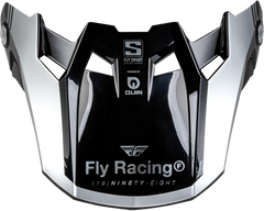 FLY RACING Formula S Carbon Legacy Visor - Blue Carbon/Silver Yl/Sm