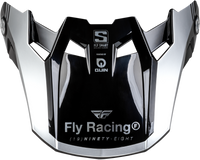 FLY RACING Formula S Carbon Legacy Visor in Blue Carbon/Silver - Medium/Large