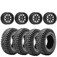 Valor V07 Beadlock Wheels + Obor RocScraper Tires (Mounted Kit) – Fits UTVs with 4x137 Bolt Pattern | Available in Multiple Sizes