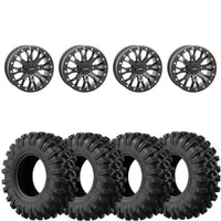System 3 SB4 Beadlocks Matte Black mounted on EFX MotoRavage XL Set of 4