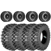 VALOR OFFROAD V06 BEADLOCKS SATIN BLACK ON QUADBOSS QBT889