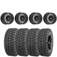 VALOR OFFROAD V06 BEADLOCKS SATIN BLACK ON QUADBOSS QBT846
