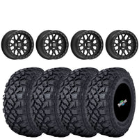 Valor Offroad V07 SATIN BLACK beadlock on Kenda Klever XT 32x10-15