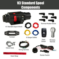 VIPER V3 Winch - 4,500lb Standard Spool