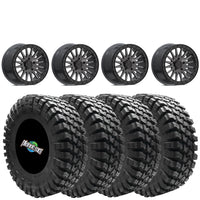 VALOR OFFROAD V06 BEADLOCKS BRUSHED GUNMETAL ON QUADBOSS QBT808