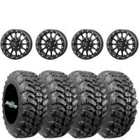 Frontline 223 beadlocks mounted on 28x10-14 Interco Sniper 920's (4)