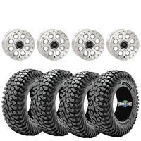 System 3 Machined SB7 4/156 beadlocks mounted on Obor Roc Scrapers Set of 4